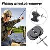 Fishing Reel Bearing Pin Remover Aluminum Alloy Portable Baitcasting Reel Pin Removal Tools Fishing Gear Modification Repair Maintenance Accessories