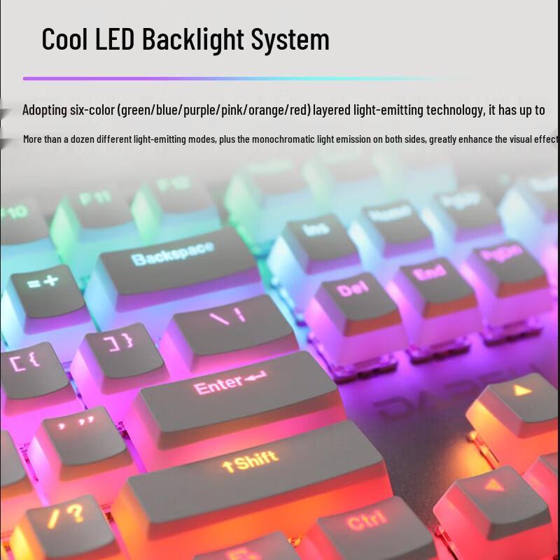 DAREU LK165 104-Key Wired Mechanical Keyboard