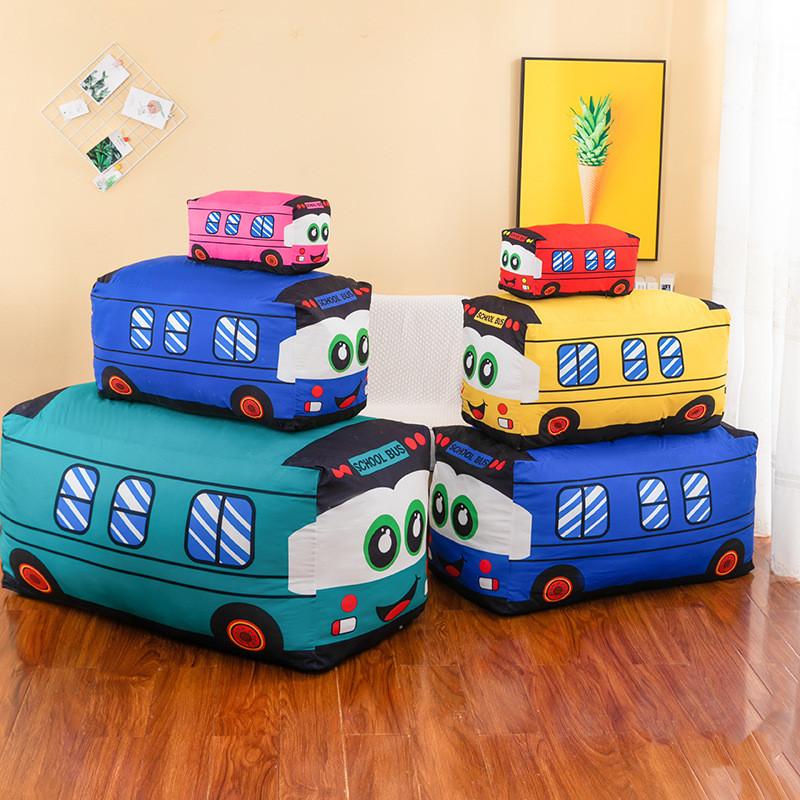 Plush Toy Minibus Doll Throw Pillow Room Decorated With Childrens Birthday Gift