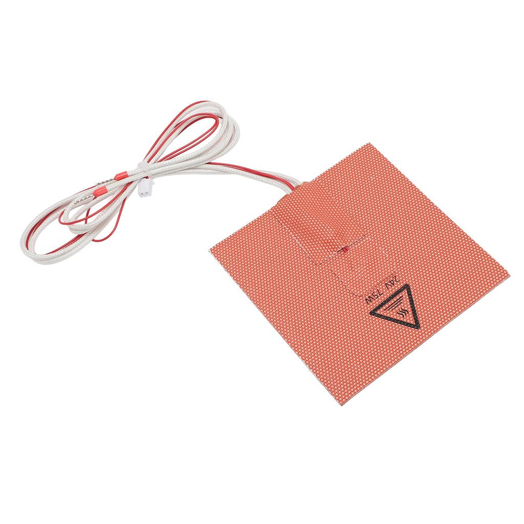 Plaques Chauffantes pour Lit Chaud d'Imprimante 3D 100x100mm 24V 75W Résistantes aux Hautes Températures avec Dos Adhésif