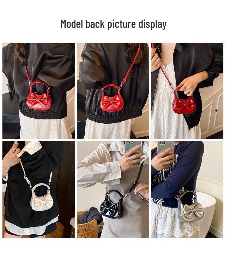 Módna Crossbody peňaženka na mince pre deti s mašľou