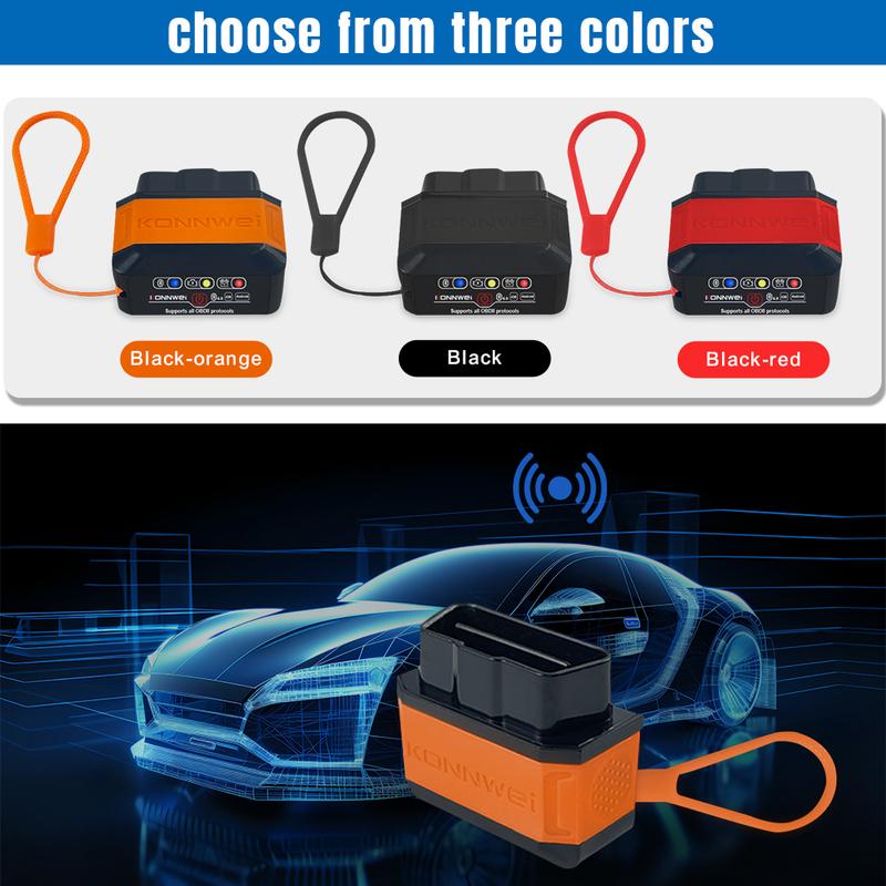 KONNWEI KW906 ELM327 V1.5 Pic18F25K80 OBD2 Scanners Bluetooth 5.0 For Android/IOS OBD 2 Car Diagnostic tool Code Reader PK iCar2