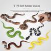 Children's Prank Toy: Soft Rubber Snake & Lizard Models - Cobra, Viper, Rattlesnake, Golden Python