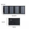 5V 40W Portable Solar Panel Folding Foldable Solar Panel Bag USB Port Waterproof Charger Mobile Power Bank Phone Battery