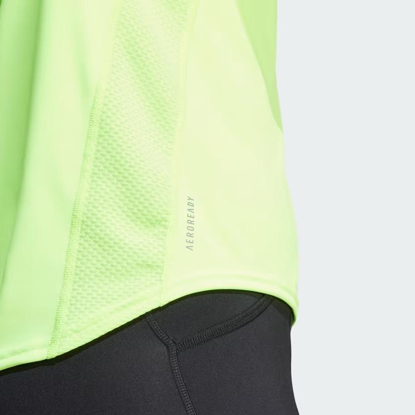 Adidas Own The Run Tee Women Tops Bright-Lemon IL4133