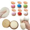 Pão de Bao Cozido para Alívio do Estresse com Simulação de Cozedor Brinquedo de Pão Recheado Aperta Brinquedo Sensorial Macio TPR Pão Chinês Brinquedo Fidget