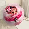 1PC Floral Pattern Ballet Girl Umbrella-8-Rib Reinforced Portable Folding Travel Suitable for All Seasons Outdoor Daily Use-J412