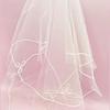 Flower Girl Veil Bow Veils with Hair Clip Wedding Hair Accessories White