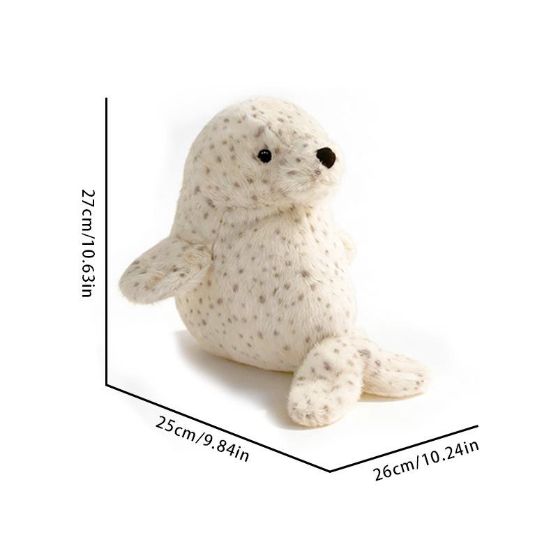 Cute Seal Snail Plush Toy Stuffed Doll Cartoon Animal Conch Birthday Gift Christmas Present