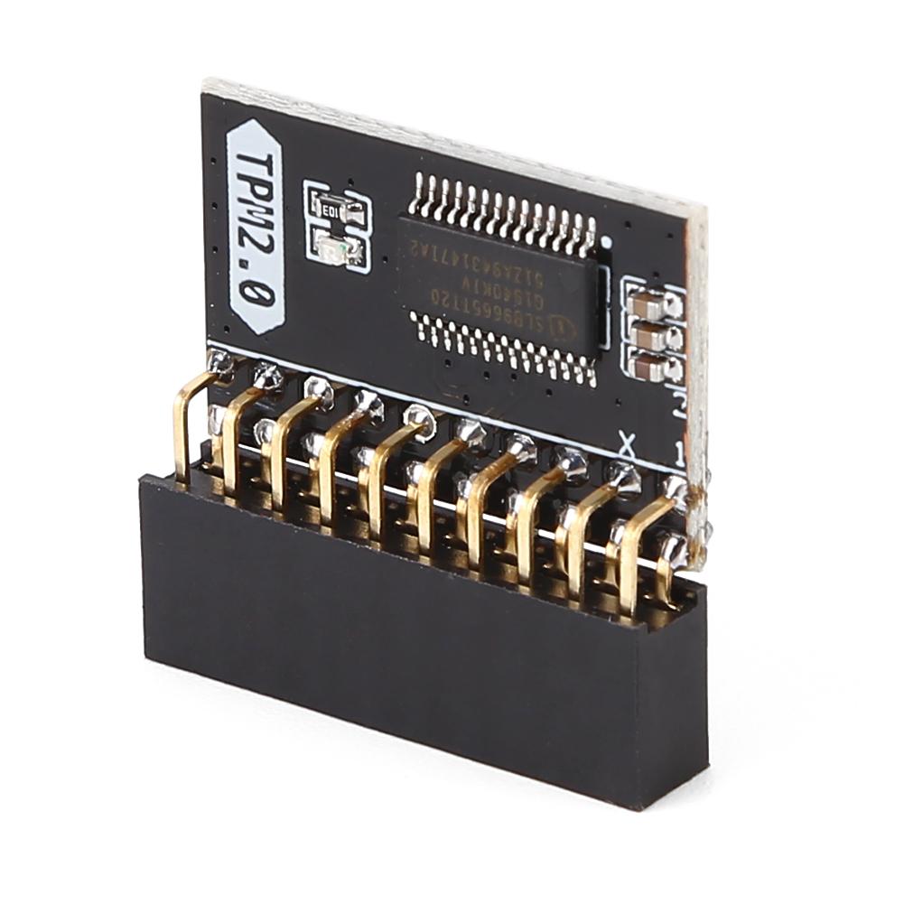TPM 2.0 20 Pin Module Motherboard Replacement Part Encryption Security Module TPM Remote Card 20-1 Pin for Gigabyte Platform