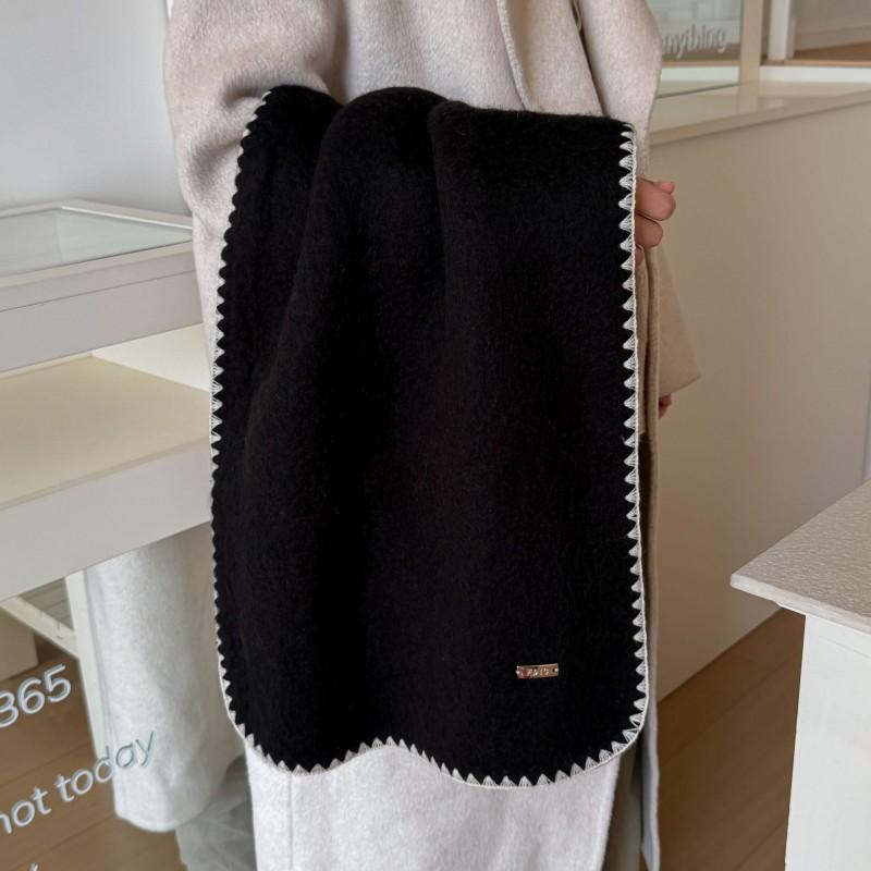 Soft Knit Scarf Women Men Winter Solid Color Warm Lightweight Unisex
