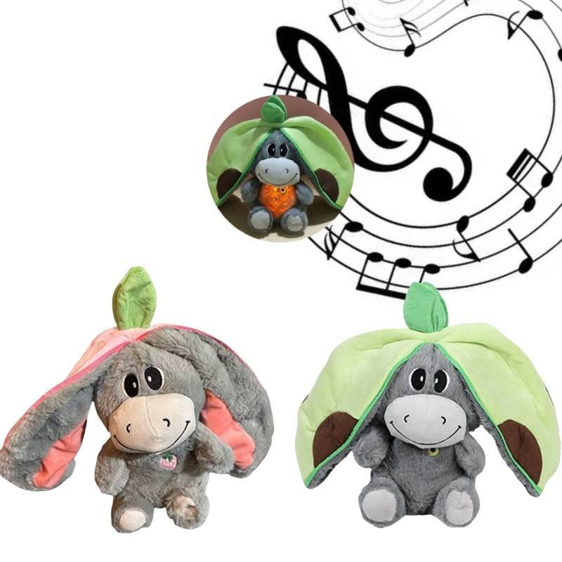 Relief Anxiety Breathing Avocado Strawberry Donkey Plush Toy Kids Soothing Doll