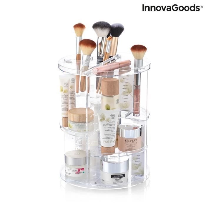 

InnovaGoods Organiseur de Maquillage et produits de beauté Rotatif 360° Rolkup