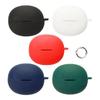 Form-Following Earphone Case Cover with Flexible Silicone Body, Front Access Opening, and Included Carabiner Clip for Bass BC2