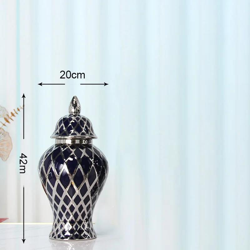 Large ceramic general jar home decoration vase ornaments porcelain vase tabletop decorations ceramic vase home decoration