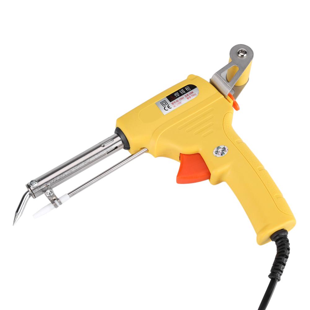 

60W Portable Automatic Send Tin Electrical Soldering Iron Welding Tool(Yellow)