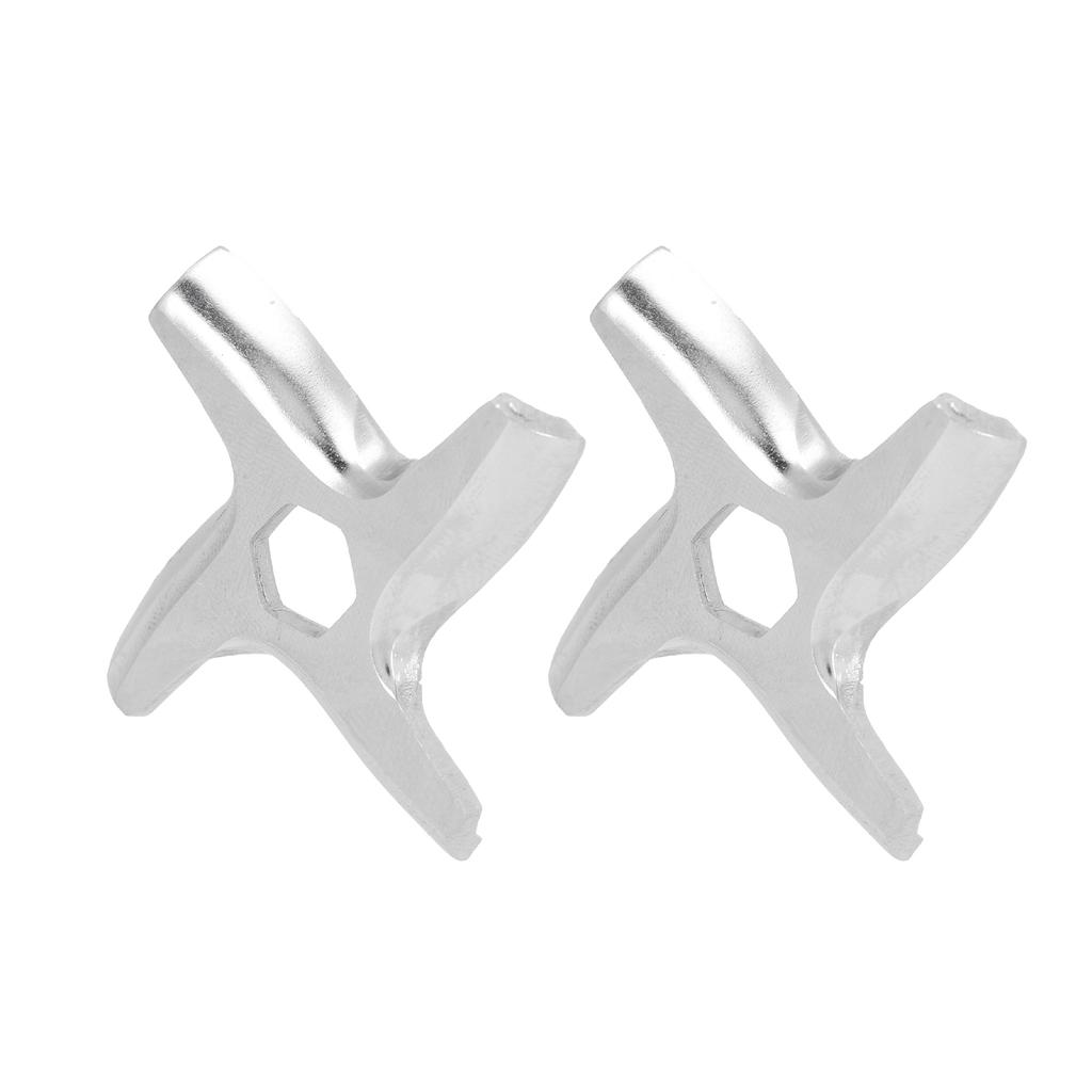 2PCS Meat Grinder Cutting Blades Stainless Steel Universal Electric Meat Grinder Blades Replacement