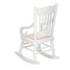 1:12   Miniature Furniture Wooden Rocking Chair for Dolls House Decor Toys (White)