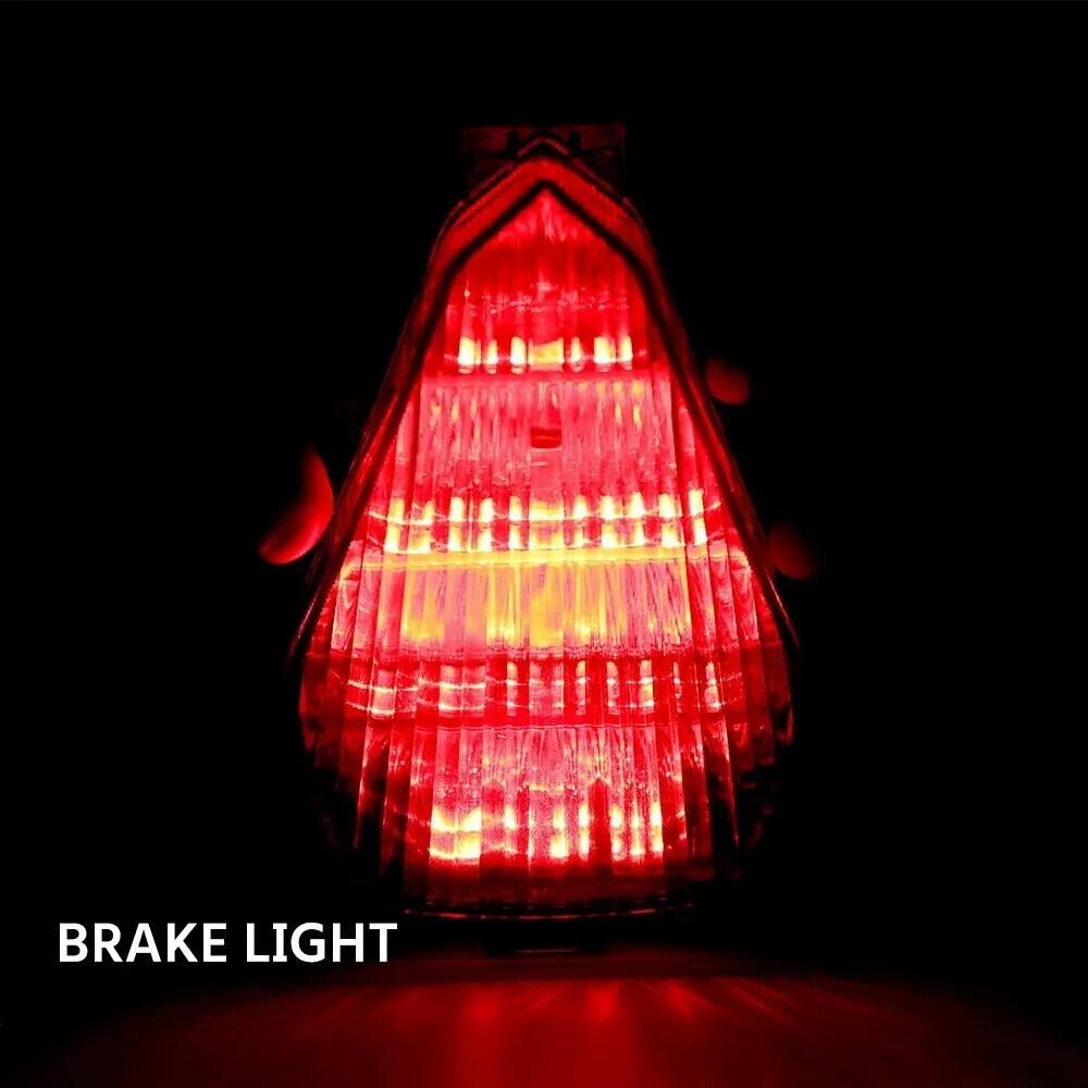 For 2006-2016 Yamaha R6 Tail Light LED Integrated Turn Signal Lamp Smoke Lens