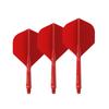 CUESOUL ROST 77 Integrated Flight Standard Shape 3 Pcs Red Flight Yellow Logo CS-77-XB4S-S