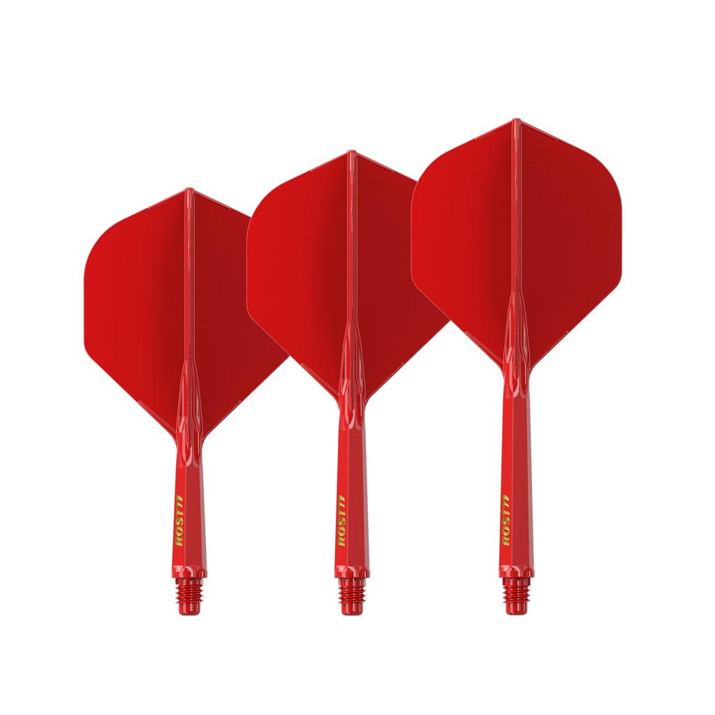 CUESOUL ROST 77 Integrated Flight Standard Shape 3 Pcs Red Flight Yellow Logo CS-77-XB4S-S
