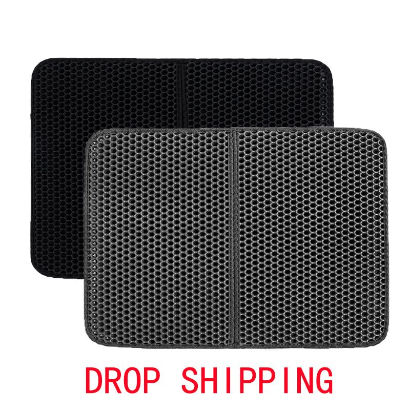 

Коврик для кошачьего туалета, водонепроницаемый двухслойный коврик для кошачьего туалета, чистый коврик для кошек