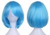 Pumpkin Parade Wig Set Short Bob Medium Full with Stand Water Blue 3-piece