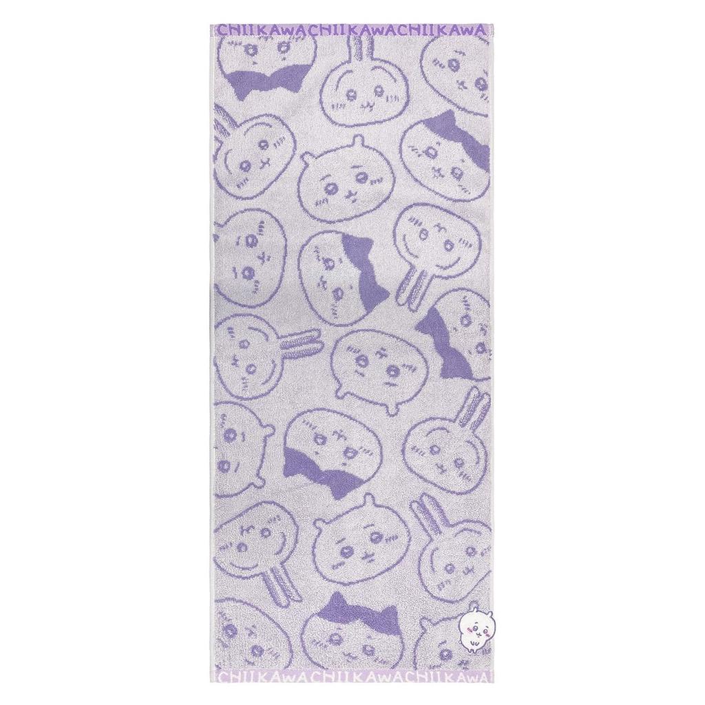 Marushin Chiikawa Bowing Chiikawa Character Face Antibacterial and Odor 0775017800 Towel, 100% Cotton, Resistant,
