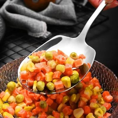 2/1 Pezzi Cucchiaio Grande in Acciaio Inossidabile Manico Lungo Cucchiaioni da Zuppa Cucchiai Rotondi Per Cena Dessert Hot Pot Colino Stoviglie da Cucina