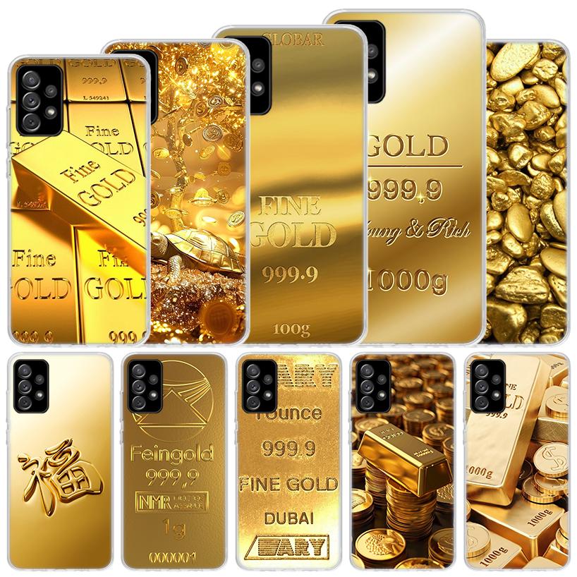 Fine Gold Pattern Printing Soft Case For Samsung Galaxy A52 A42 A32 A22 A12 A02S Phone Cover A50 A51 A70 A71 A41 A31 A21S A40 A3