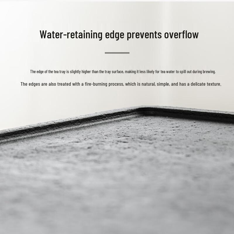 Hàndùn Natural Black Gold Stone Kung Fu Tea Tray