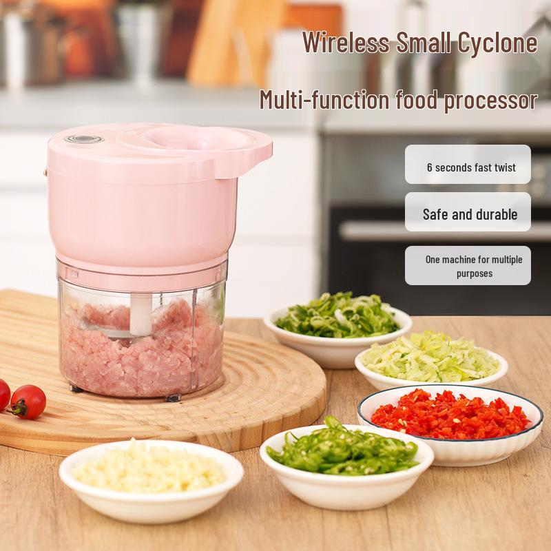 Compact Electric Food Processor: Mini Meat Grinder, Chopper, Mincer, Garlic Presser, and Baby Food Maker