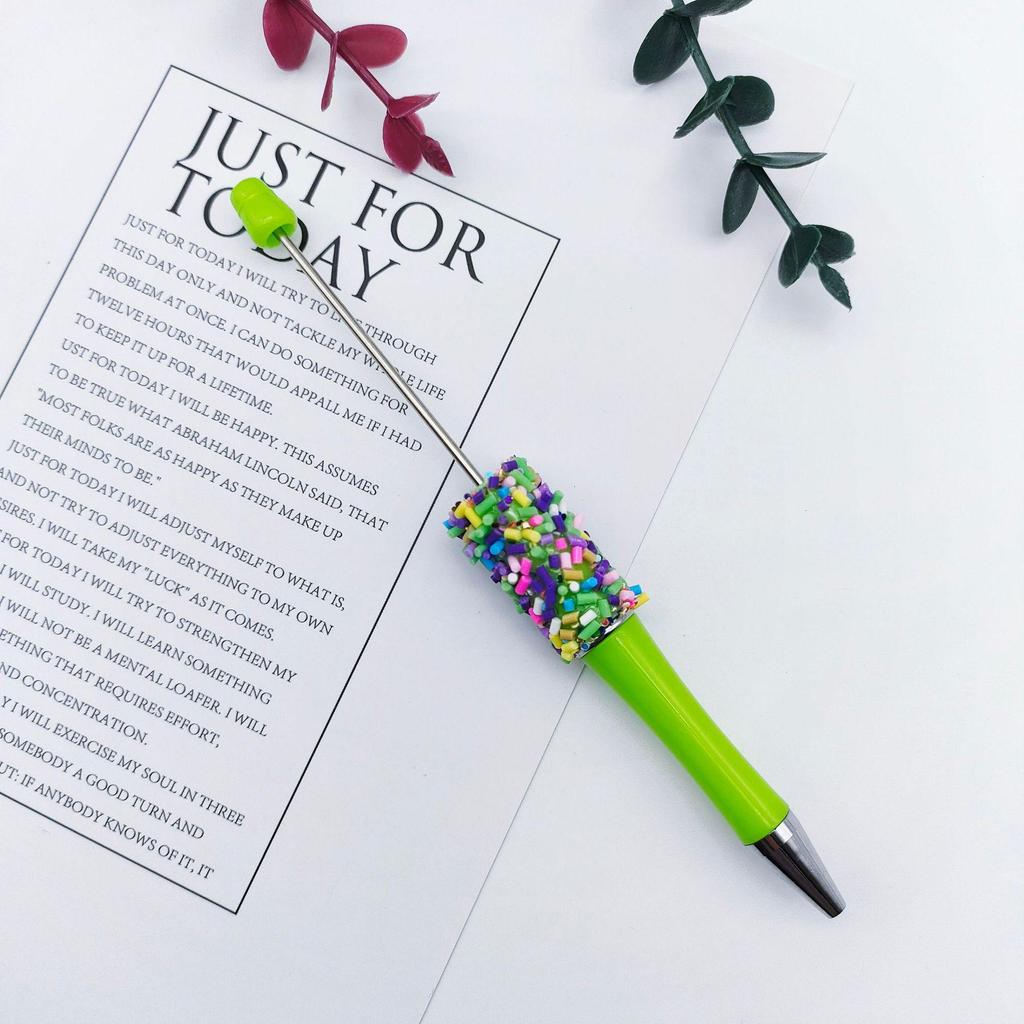 Cute Rotating Bead Pen - Colorful Candy Needle DIY Party Pen