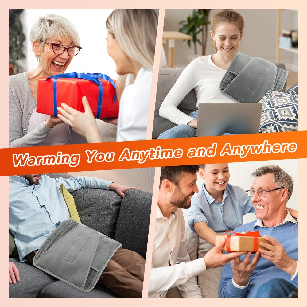 Portable Electric Blanket Heating Pad for Back Waist Shoulder Hand Warmer Home Office Pet Warming Mat Period Cramps Relief