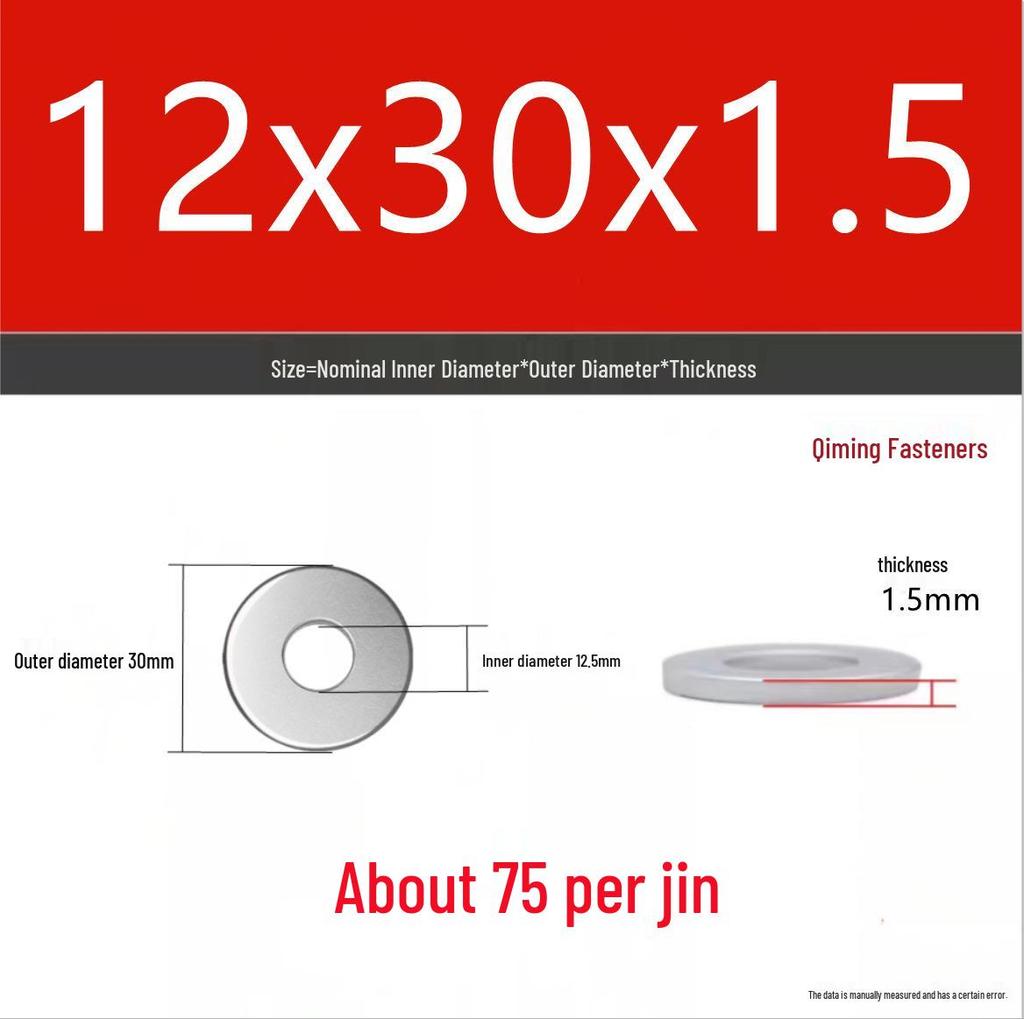 4.8 Grade Galvanized Iron Flat Washer M3-M40 Oversized Metal Screw Gasket Washer