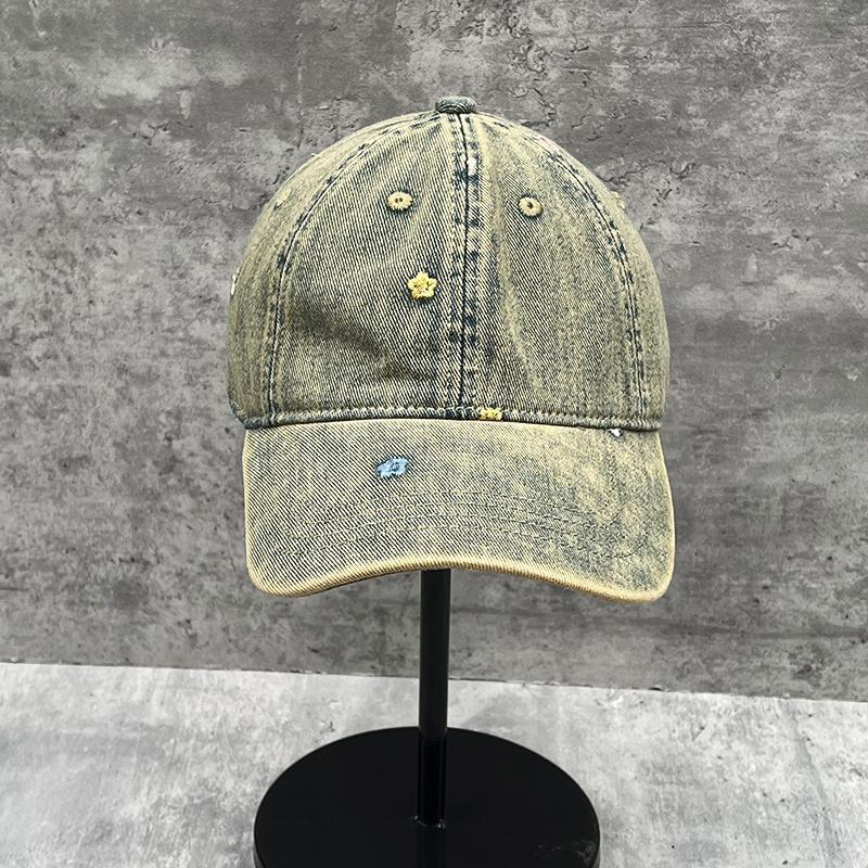 With Savior Spring And Summer Fashionable Shopping Retro Soft Top Showing Face Small Sunshade Baseball Cap Cowgirl Cap