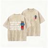 2026 Spanish Quote Cool Frog With Camera Graphic Vintage Washed T Shirt Latin Music Lover Casual Oversized Short Sleeve Streetwe