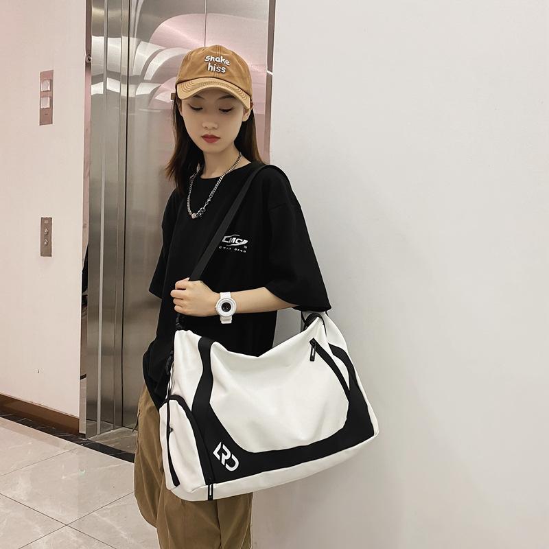 Short-haul travel bag Large capacity waterproof dry and wet separation fitness bag Women's tote bag Lightweight storage luggage bag