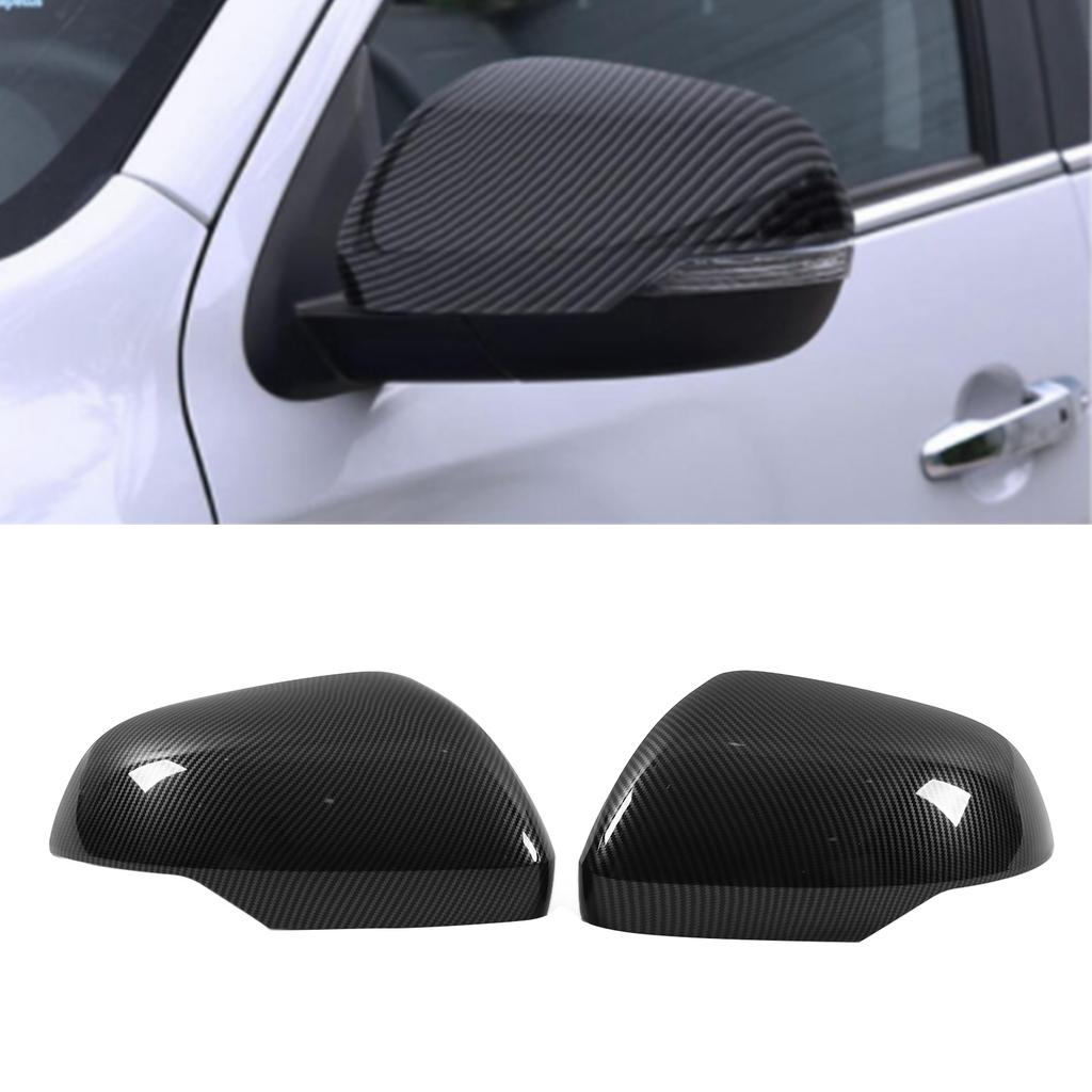 2pcs Side Rearview Mirror Cover Trim Replacement for Mitsubishi Pajero SportMontero SportShogun