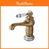 Rubinetto per Lavabo da Bagno in Ottone Vintage con Valvola in Ceramica per Ristrutturazione Casa