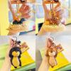 Plush Dachshund Keychain Dog Keyring Cartoon Card Bag Toy Pendant Gift Kids