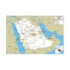 English Map Saudi Arabia Map Road Map Painting Living Room Home Decoration Children School Supplies