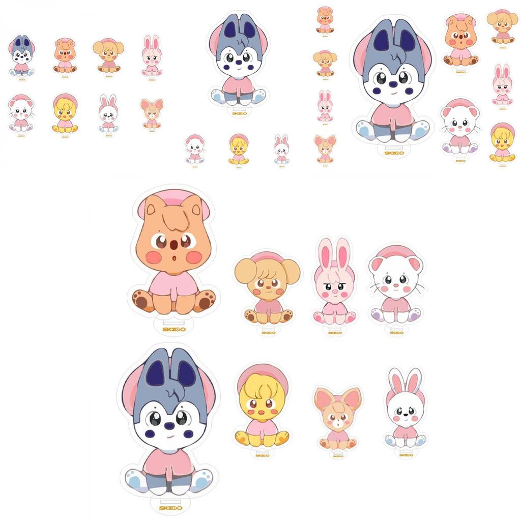 Skzoo Stray Kids Standfigur Schreibtisch-Aufsteller mit entzückendem Wolf Chan Design