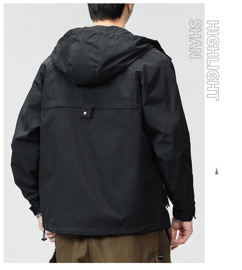 Men's 2025 Military Green Waterproof Windbreaker Jacket - Spring/Autumn Style