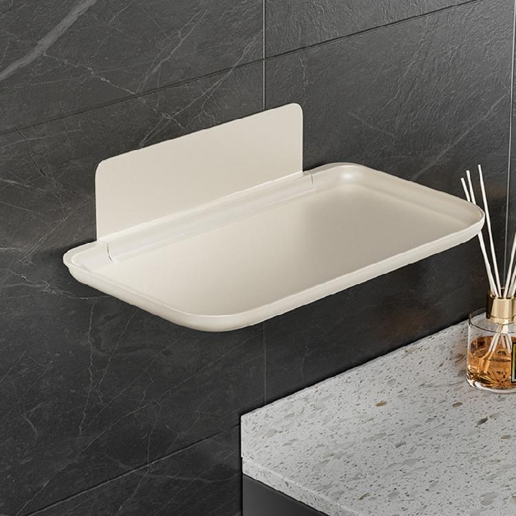 Multipurpose Folding Shelf Perfect For Small Space Foldable Wall Mounted Rack Phone Holder Bathroom Organizer