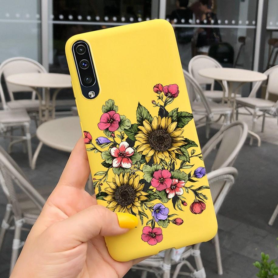 For Samsung Galaxy A70 Case Soft Rubber Tpu Phone Case Purple Lavender Cover For Samsung A70 2019 Case A 70 Back Cover A70s Case