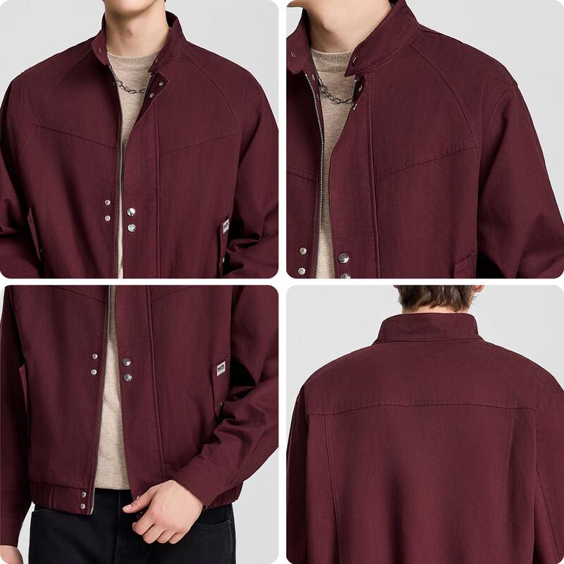 Mark Fairwhale Men's Stand-Collar Bomber Jacket