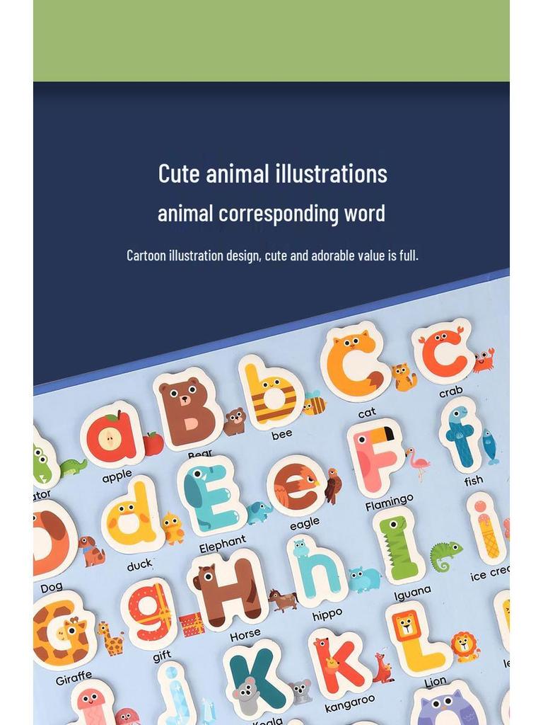 Magnetic Alphabet Matching Game: Uppercase & Lowercase Cards for Early Education