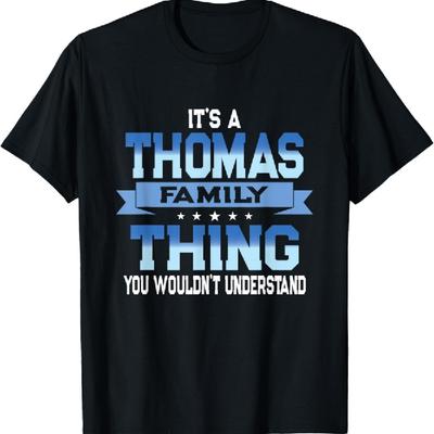 Funny Thomas Family Reunion Tee Matching Vacation T-Shirt