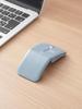 E-Supply Wireless Mouse, Bluetooth, USB-C Charging, Slim, Quiet, Energy-Saving, Connects 3 Devices Simultaneously, Portable, Matte Material, Includes